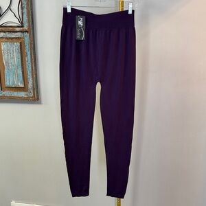 Sofra Deep Purple Leggings NWT Plus size